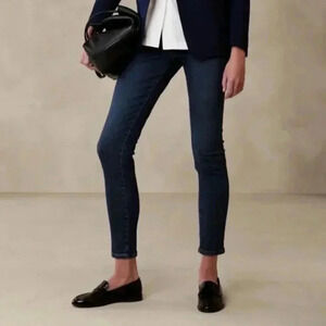 NWT Banana Republic High-Rise  Skinny Jeans Womens Size 1 (23-25) Blue Denim
